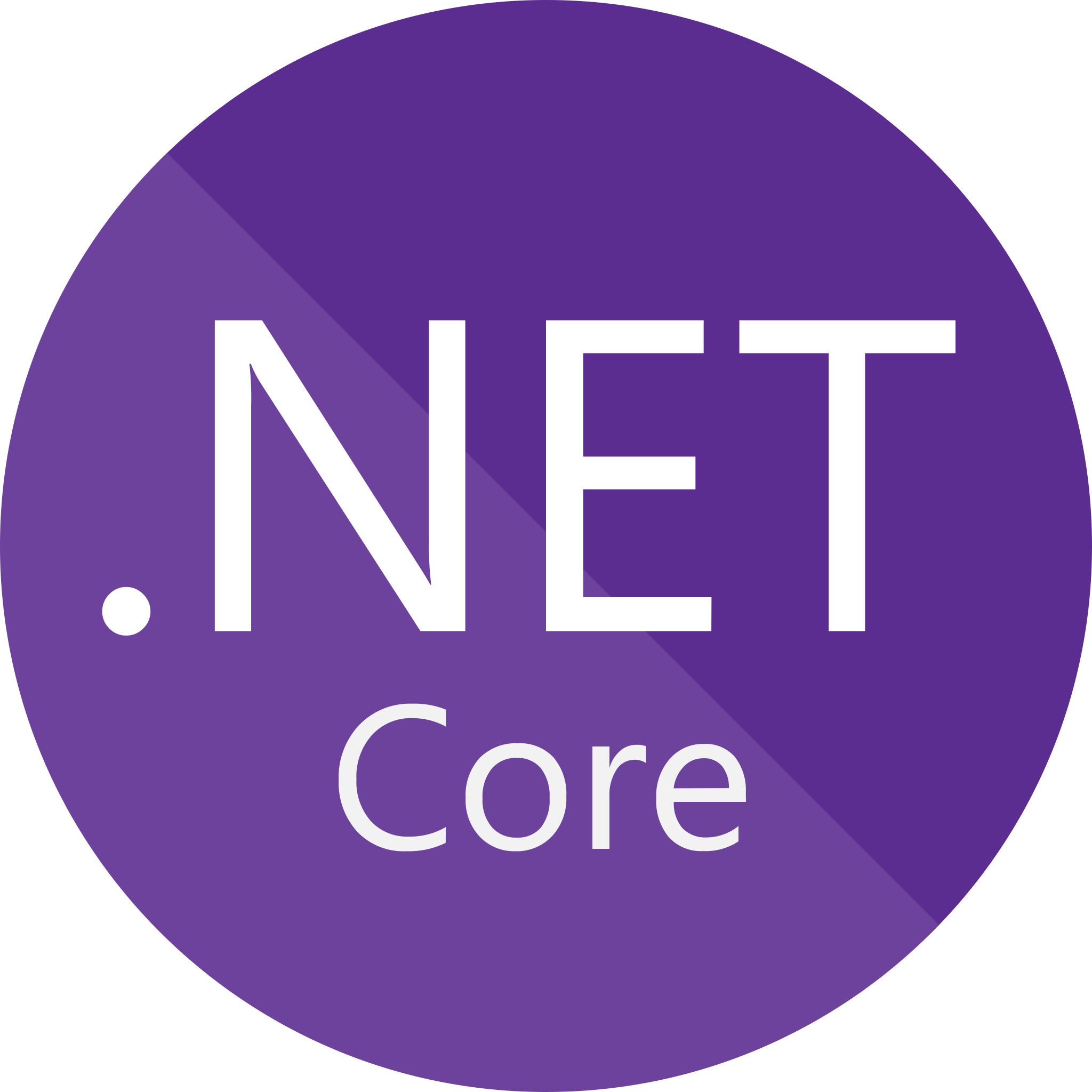 A .NET Core logo